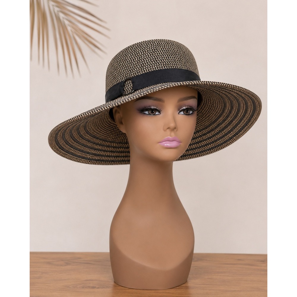 Women's Hat by INC Floppy Beach Brown One Size New With Tags
